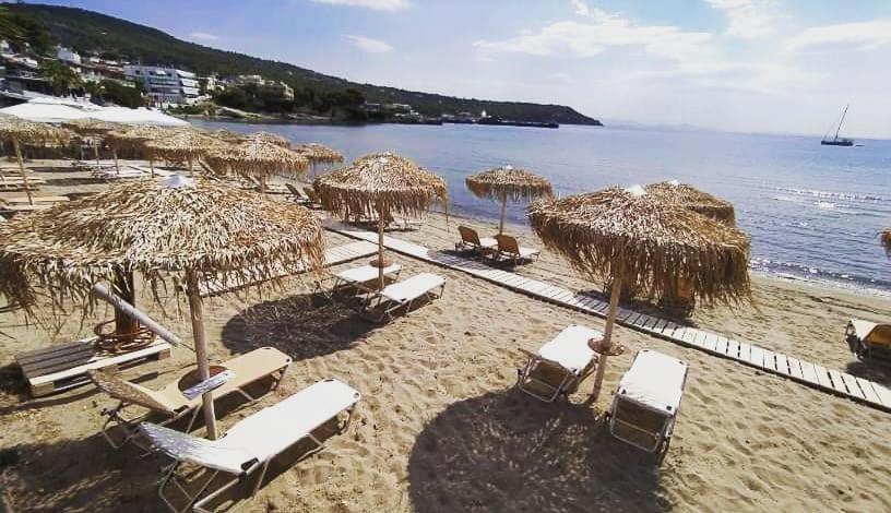 Παραθαλασσια Στουντιο Μιχαλιας Sea View Studio Michalias Agia Marina  Exteriér fotografie