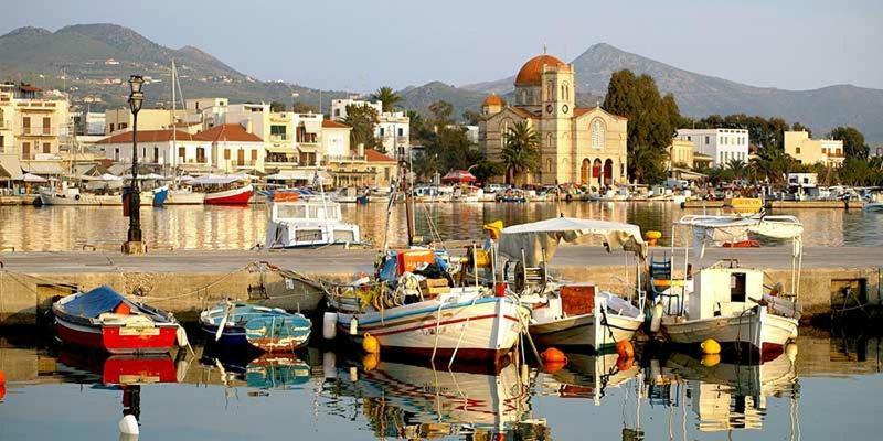 Παραθαλασσια Στουντιο Μιχαλιας Sea View Studio Michalias Agia Marina  Exteriér fotografie